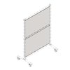 Lorell Adaptable Panel Dividers, Aluminum, Walnut 90276